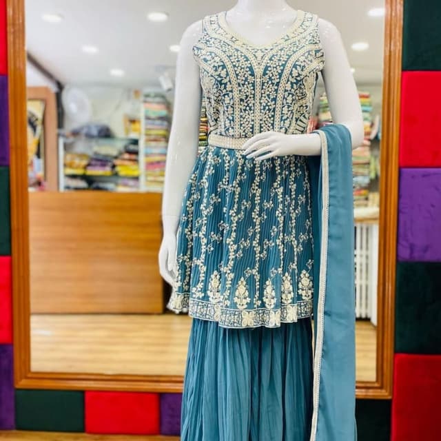 Navy Blue Salwar Suite