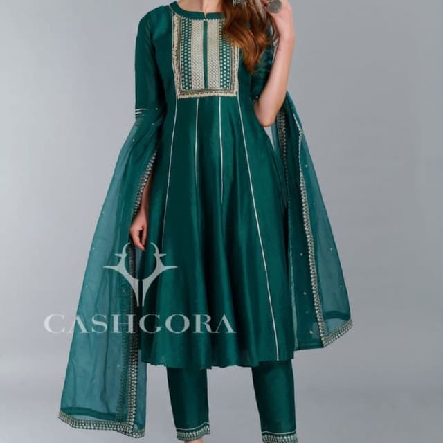 Green Salwar Suite