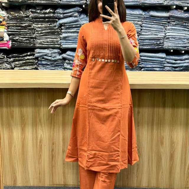 Orange Salwar Suite