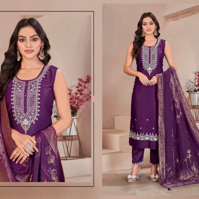 Purple Salwar Suite