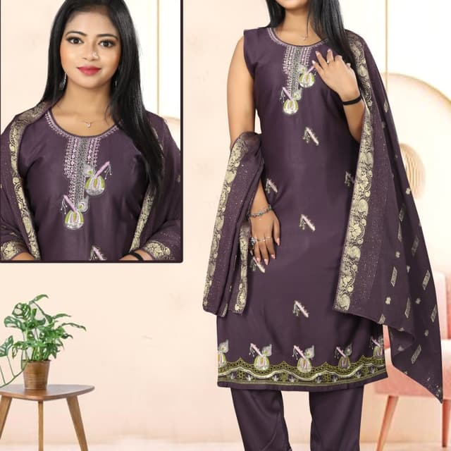 Purple Salwar Suite