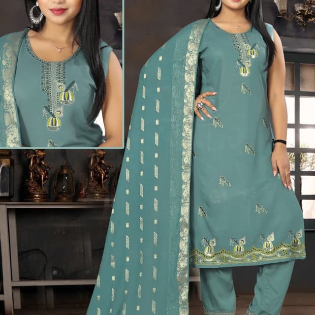 Green Salwar Suite