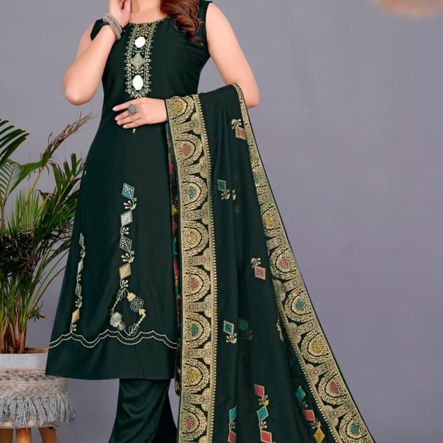 Green Salwar Suite