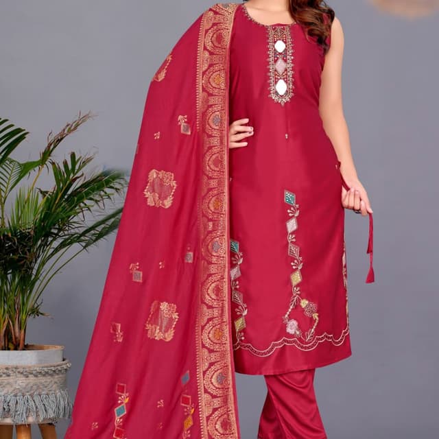 Red Salwar Suite
