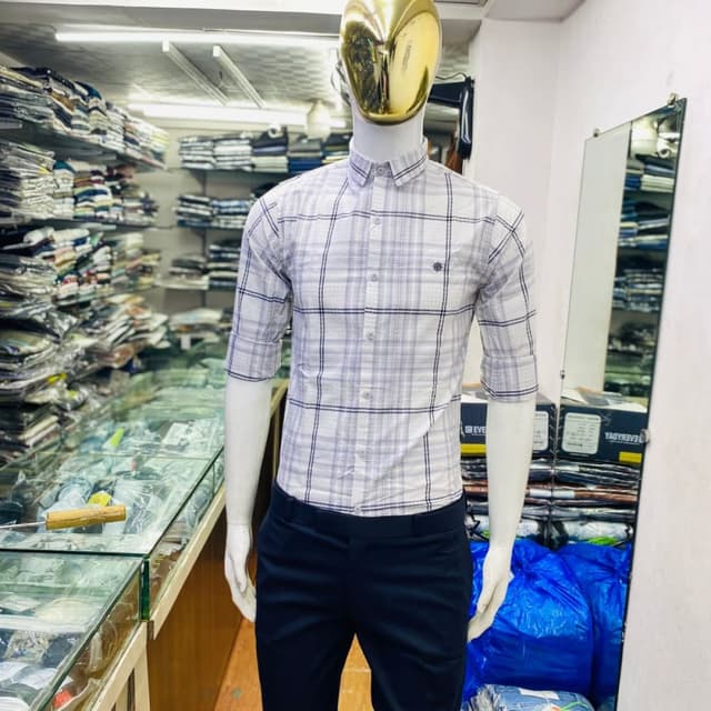 White and Lilac Shirt