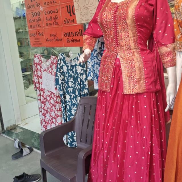 Red and Gold Lehenga Choli