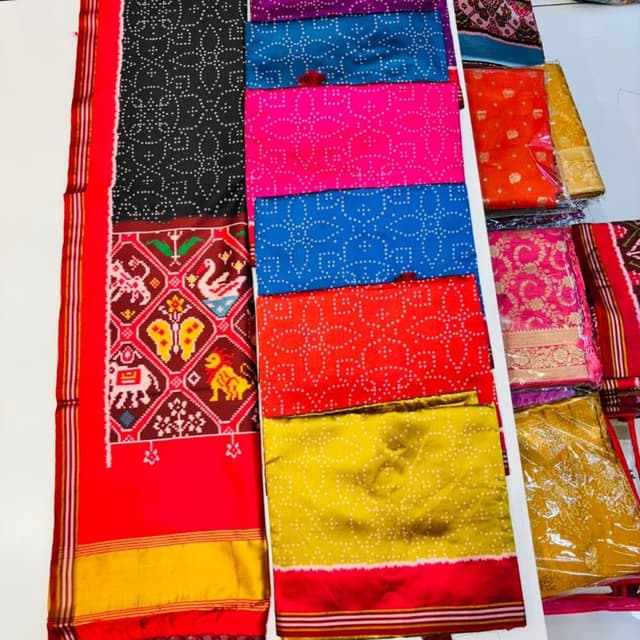 Red, Yellow, Black, Pink, Blue, Purple, Orange, Gold Sarees
